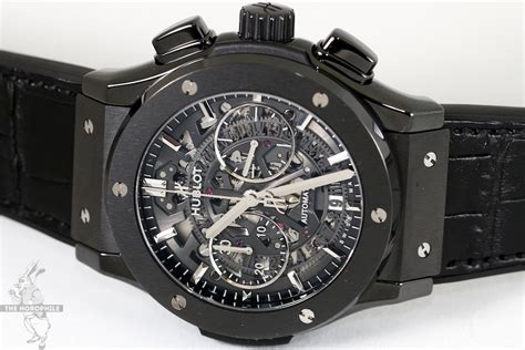 hublot classic fusion aero chronograph in black ceramic